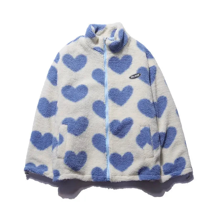 Cozy Reversible Heart Jacket